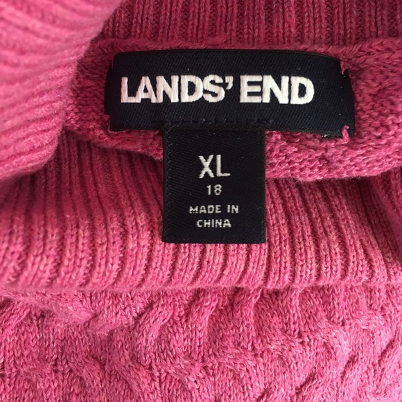 NEW Lands’ End Textured Sweater, XL - Picture 5 of 6